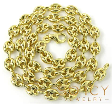 gold gucci chain link bely|14k gold Gucci link chain.